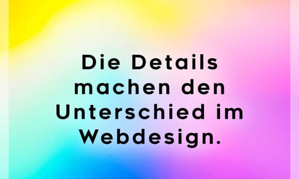 Unterschied im Webdesign