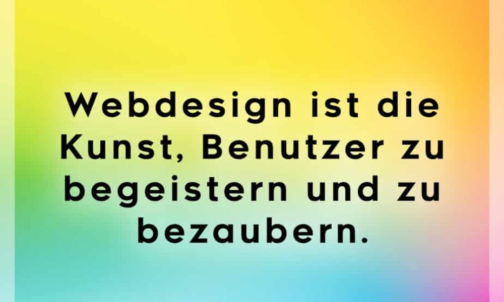 Webdesign ist bezaubernd