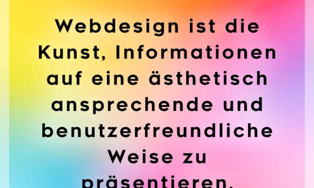 Webdesign ist Kunst