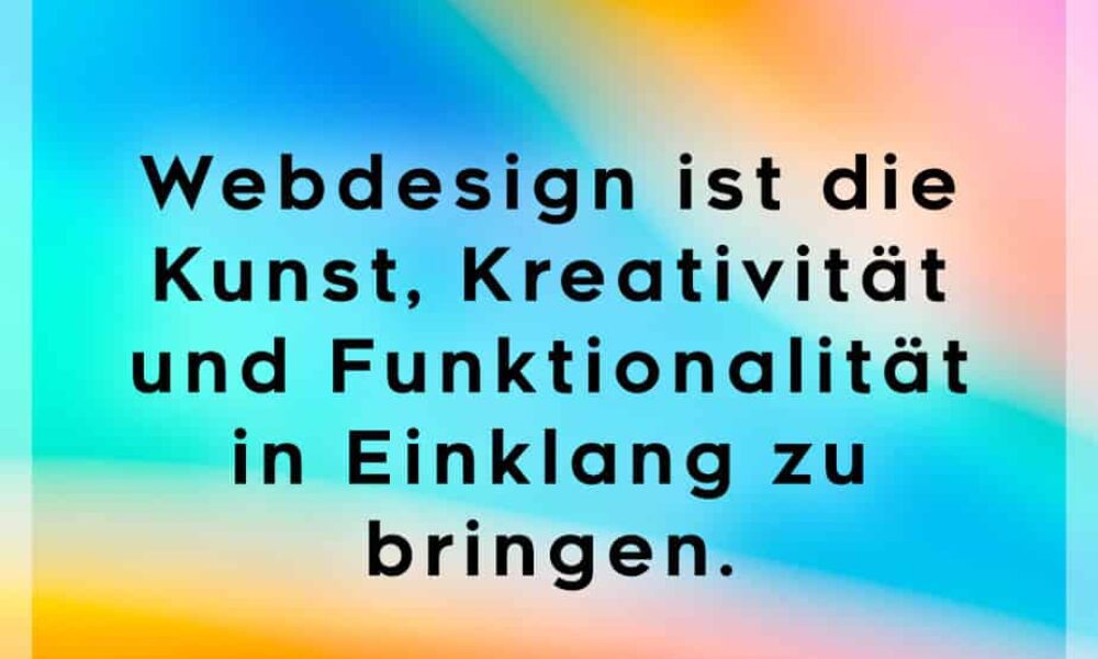 Webdesign ist Funktion