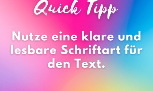 4. Verwende ansprechende Farbkombinationen, die zur Marke passen.